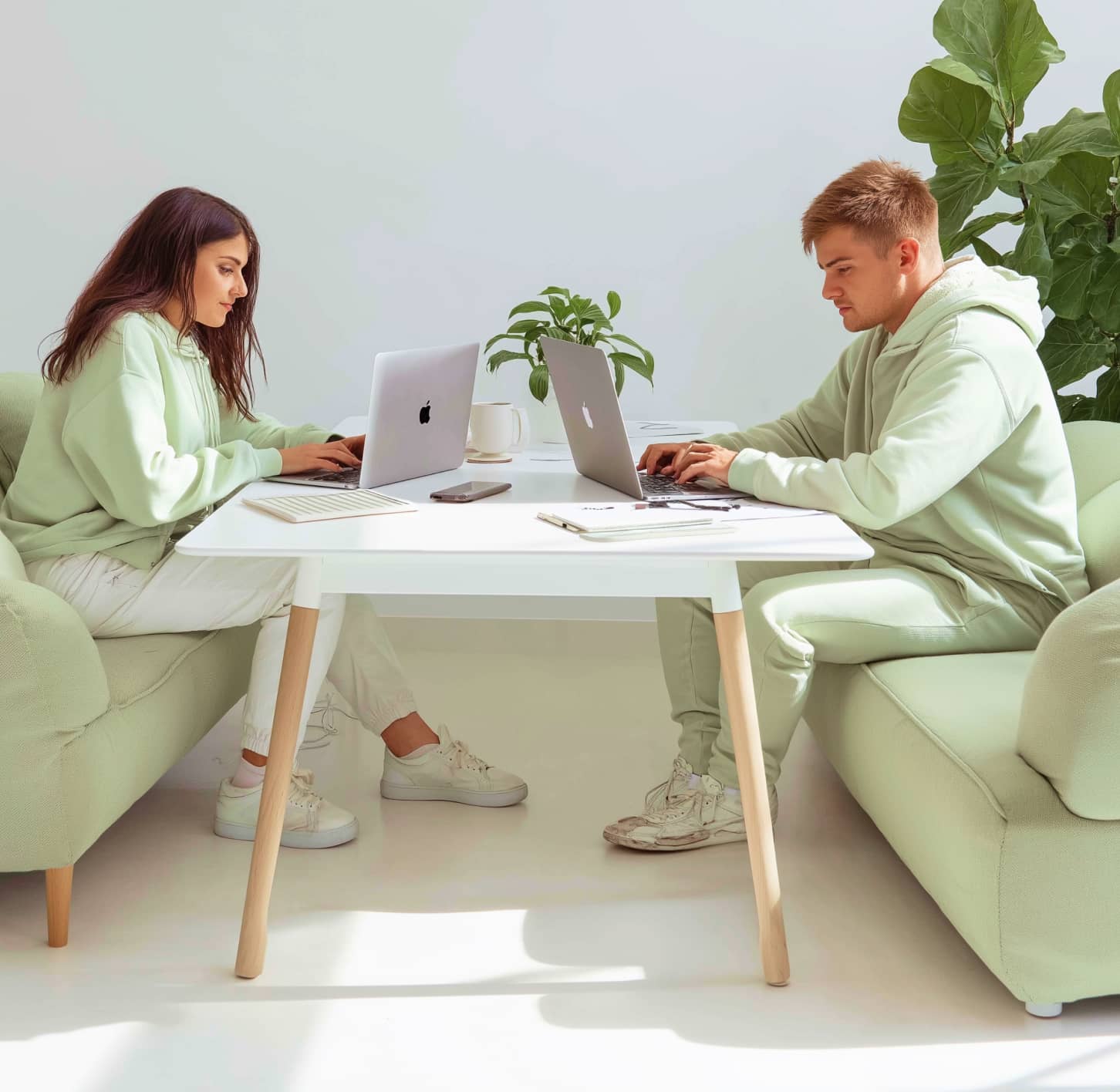 Seamless Collaboration In A Minimal Workspace 
