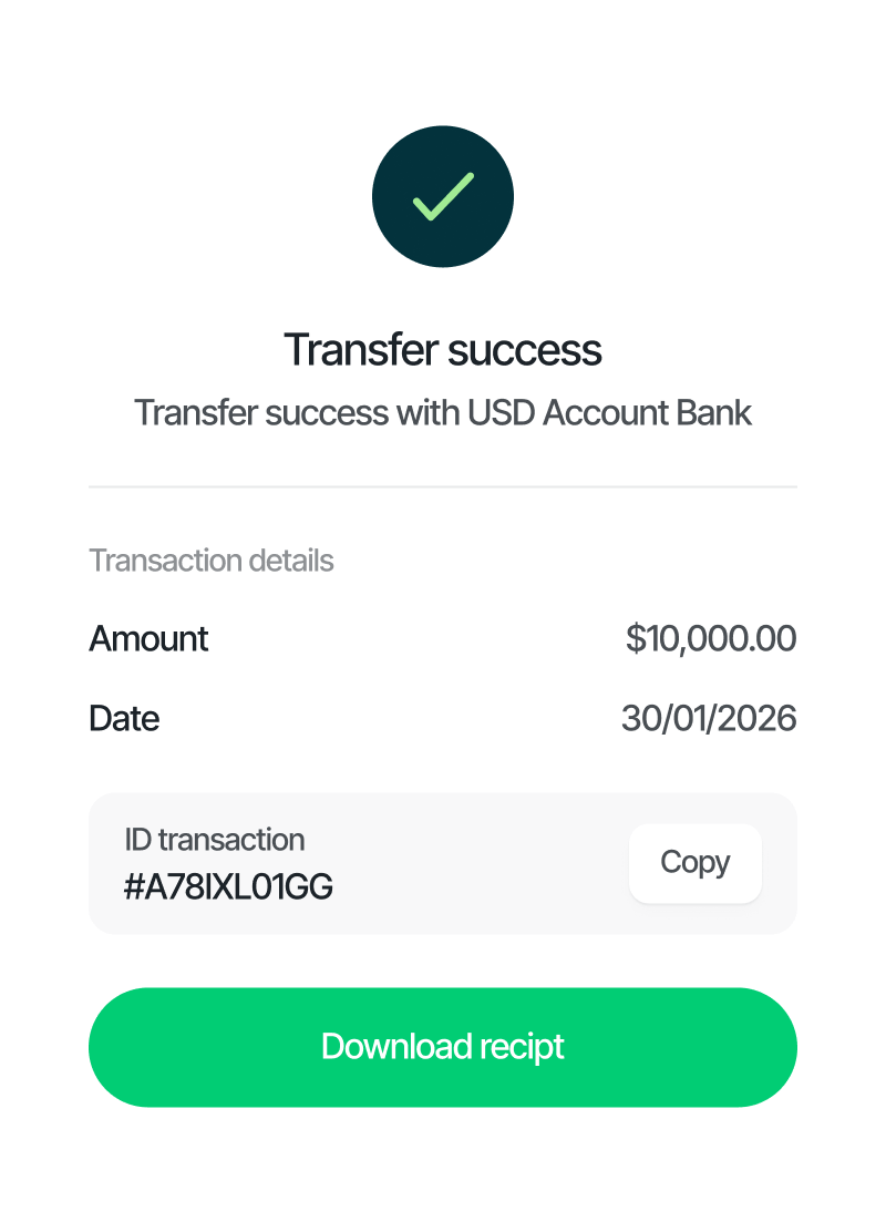 Successful Transaction Receipt